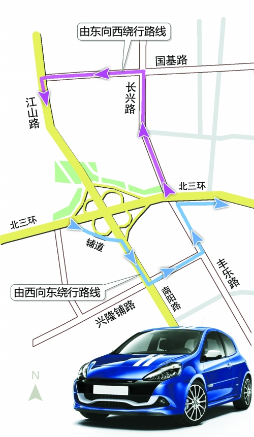 鄭州南陽(yáng)路立交橋?qū)⒎忾]施工 東西方向行走需繞行