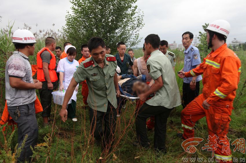 陜西渭河泄洪 一男子被洪水卷走身亡