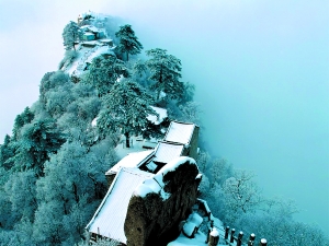 　　華山雪景