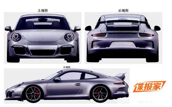 保時捷911 GT3申報圖