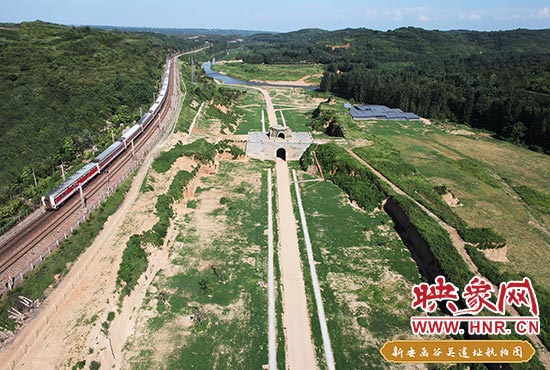 新安函谷關(guān)遺址航拍圖