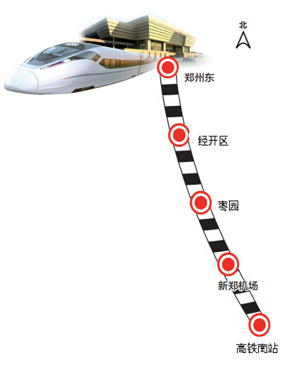 鄭機(jī)城鐵地下車站主體完工