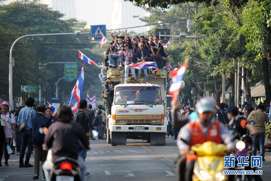 泰國反政府示威者阻止大選登記工作