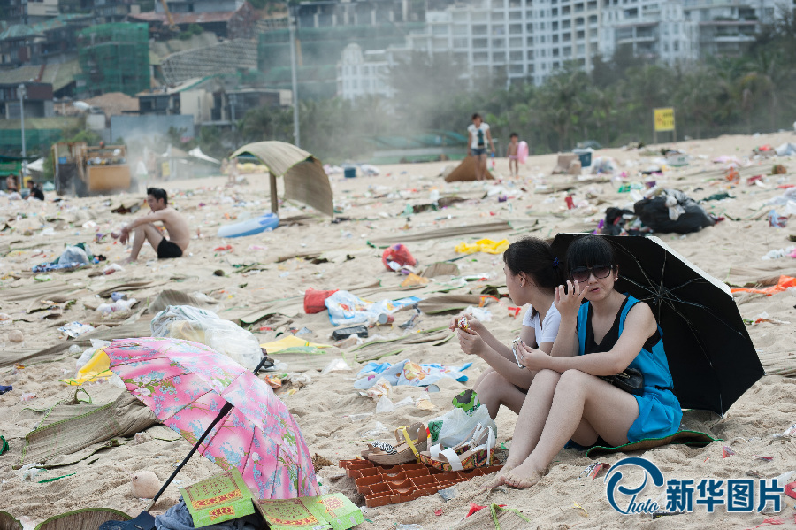 深圳端午過后垃圾遍地 海濱沙灘變垃圾場