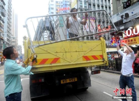 10月22日，香港違法“占領中環(huán)”行動進入第25日。