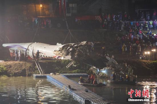 2月4日，經(jīng)過近10余小時的努力，臺灣復(fù)興航空失事班機(jī)于當(dāng)晚21時許從基隆河中打撈上岸。