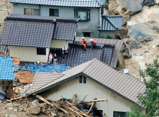 日本廣島泥石流災(zāi)害失蹤人數(shù)升至43人 死亡39人