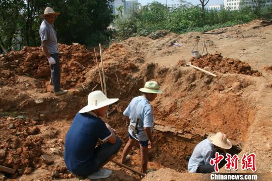 巖橋村廟山地區(qū)考古現場?！⊥]文管辦　攝